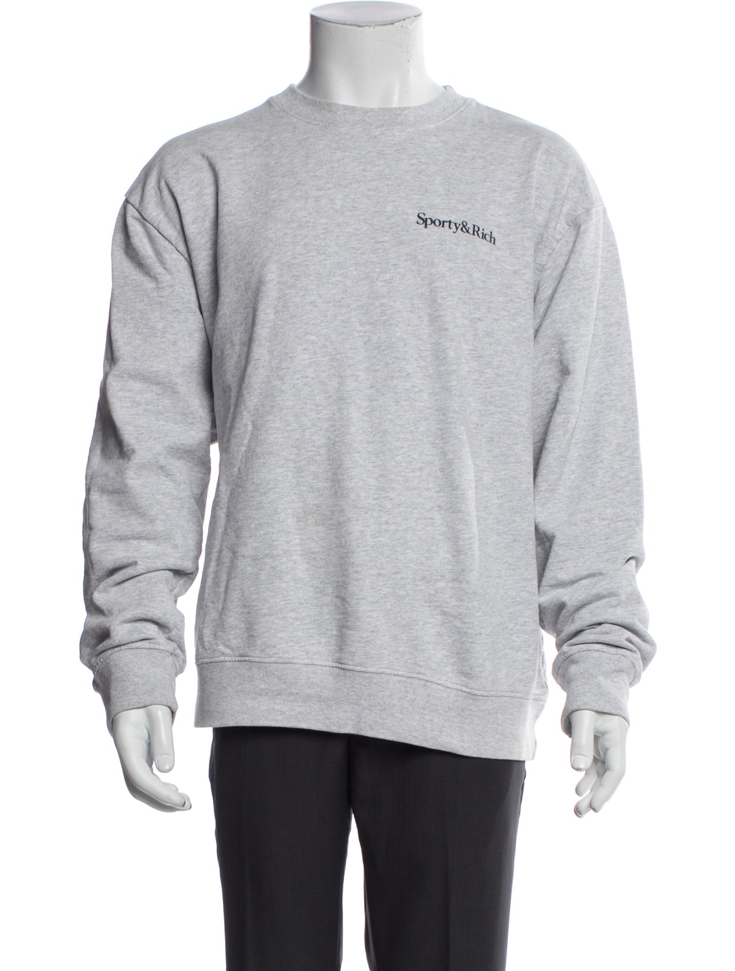 Sporty & Rich Graphic Print Crew Neck Sweatshirt