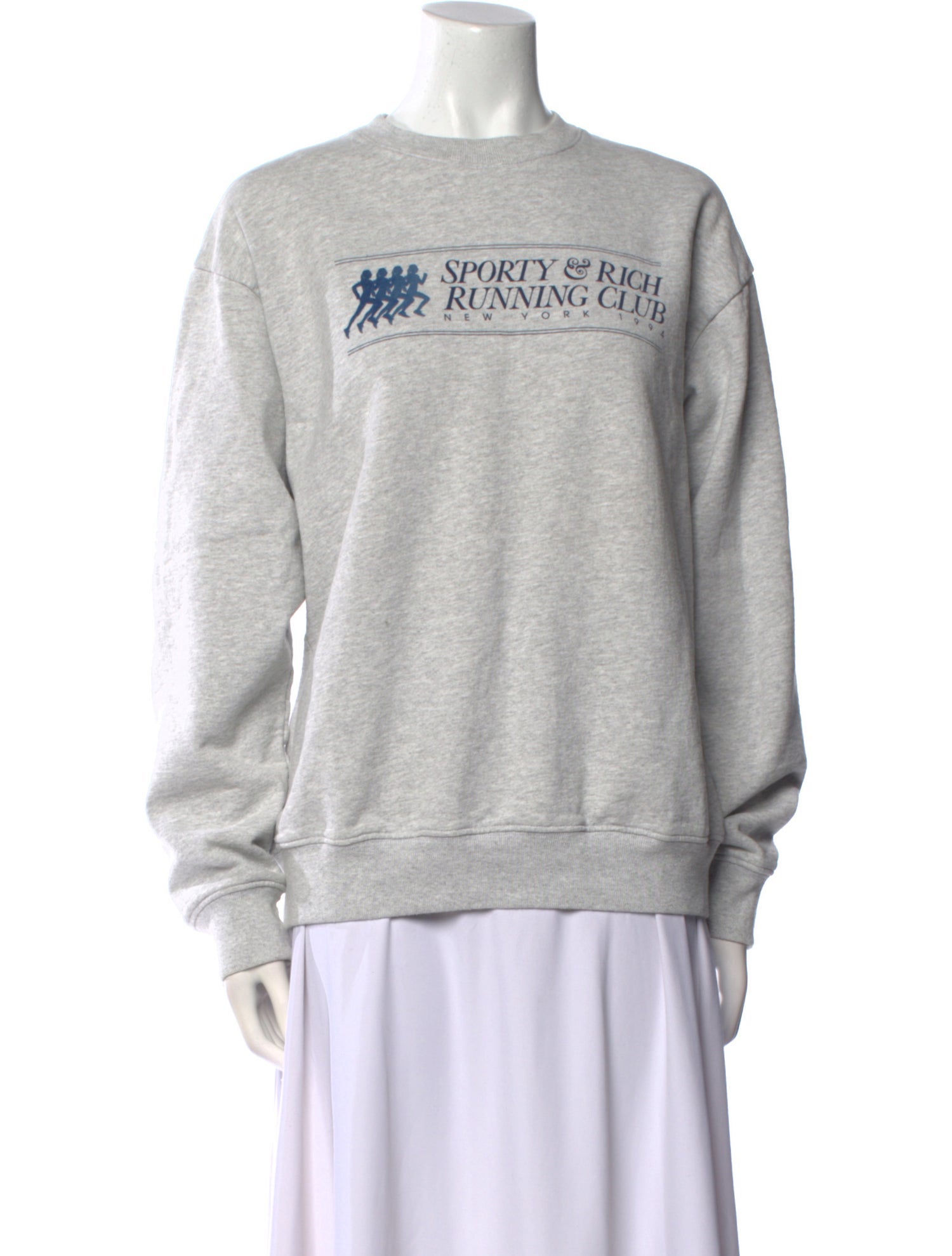 Sporty & Rich Graphic Print Crew Neck Sweatshirt