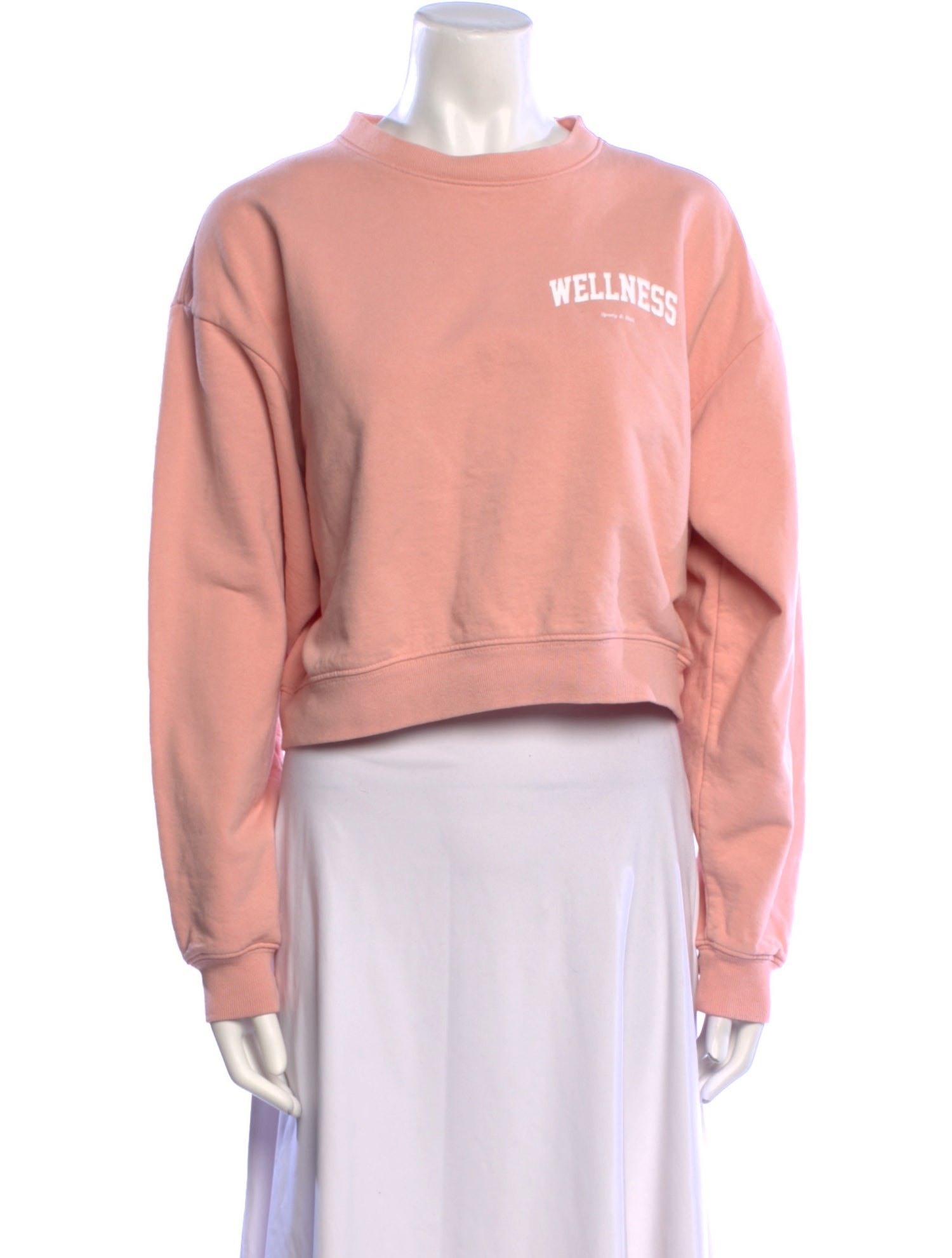 Sporty & Rich Graphic Print Crew Neck Sweatshirt