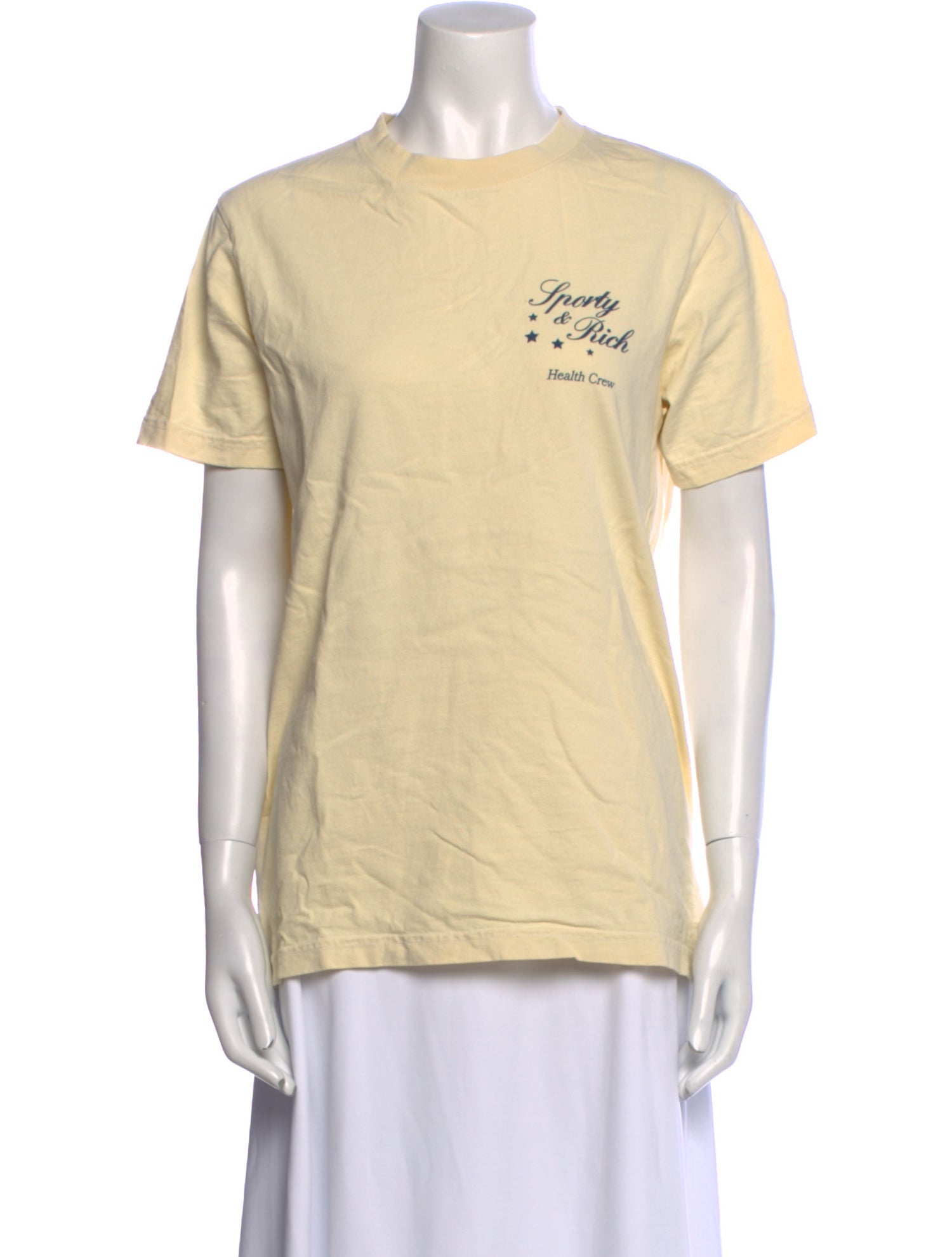 Sporty & Rich Graphic Print Crew Neck T-Shirt