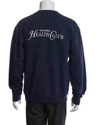 Sporty & Rich Graphic Print Crew Neck Sweatshirt