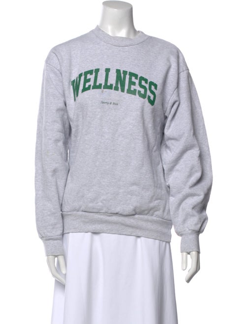 Sporty & Rich Graphic Print Crew Neck Sweatshirt