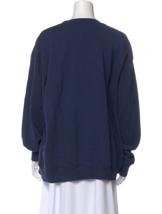 Sporty & Rich Graphic Print Crew Neck Sweatshirt