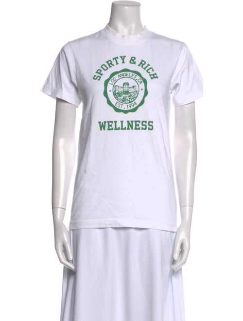 Sporty & Rich Graphic Print Crew Neck T-Shirt