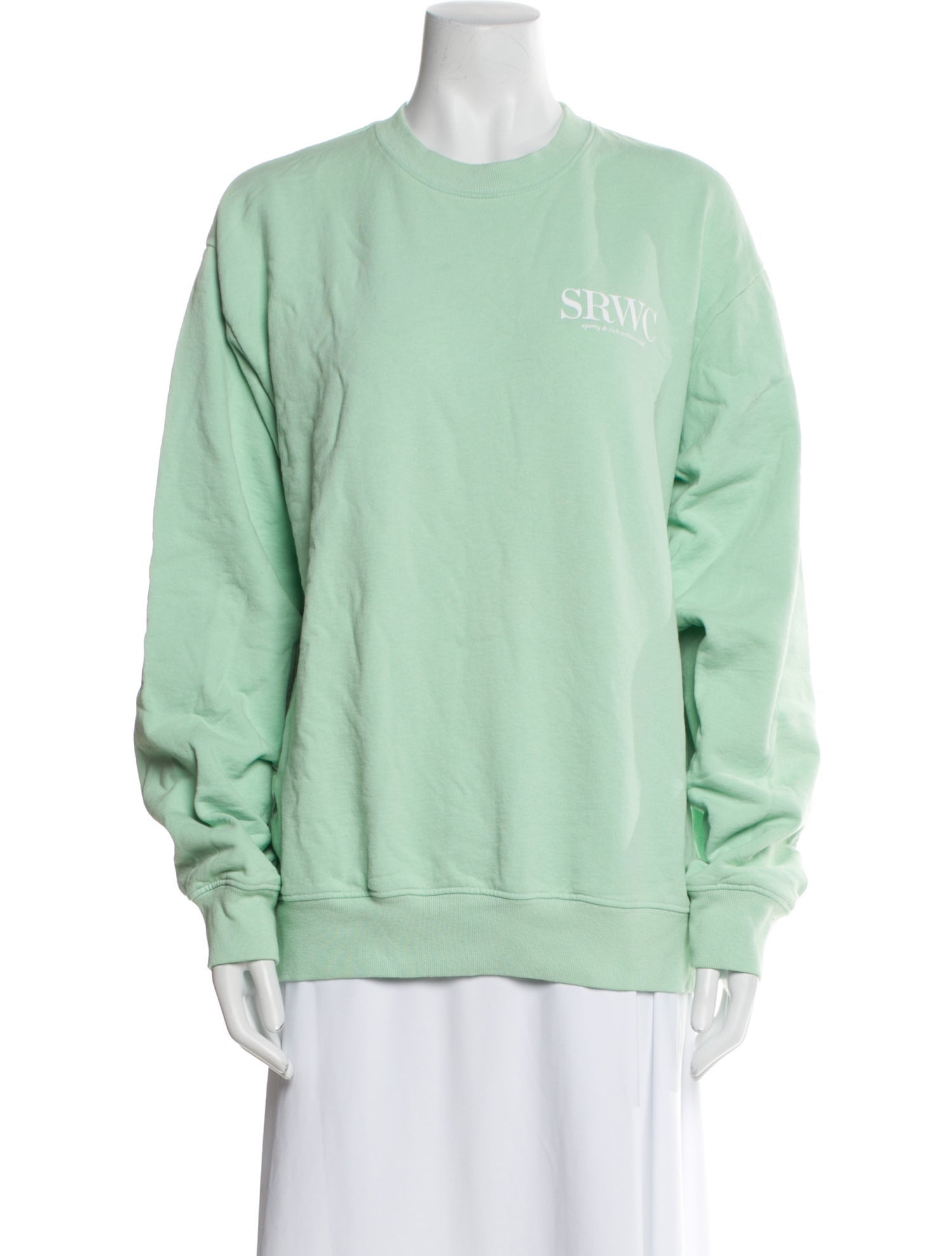Sporty & Rich Crew Neck Long Sleeve Sweatshirt