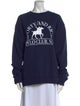 Sporty & Rich Graphic Print Crew Neck Sweatshirt