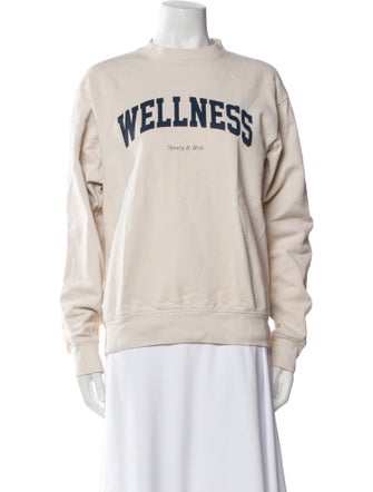 Sporty & Rich Graphic Print Crew Neck Sweatshirt