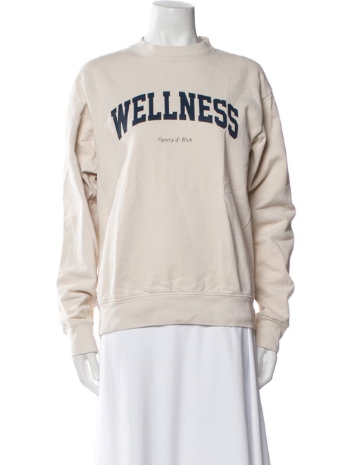 Sporty & Rich Graphic Print Crew Neck Sweatshirt