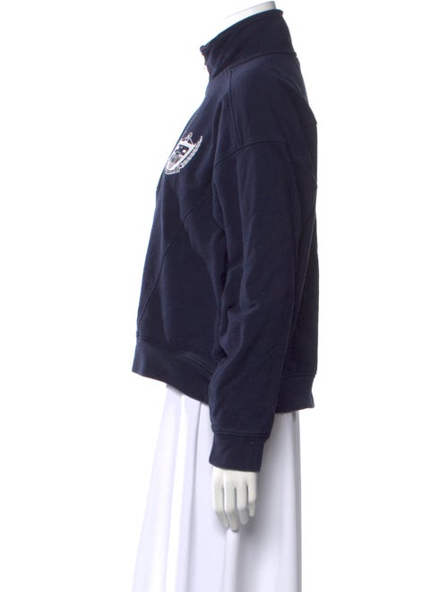 Sporty & Rich Mock Neck Long Sleeve Sweatshirt