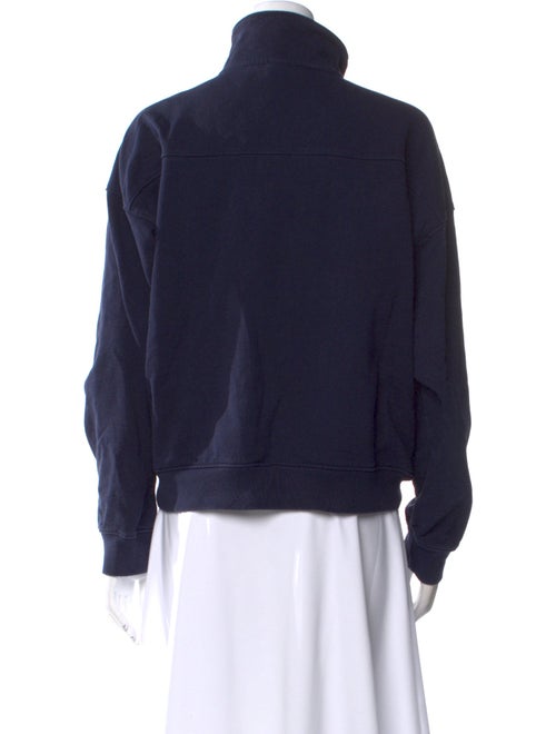 Sporty & Rich Mock Neck Long Sleeve Sweatshirt