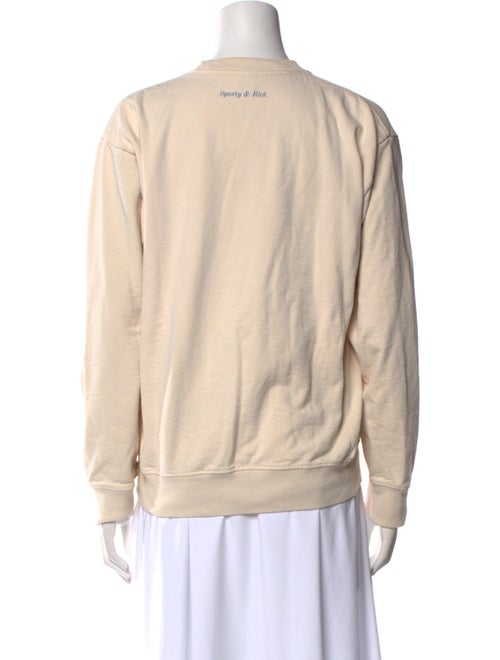 Sporty & Rich Graphic Print Crew Neck Sweatshirt