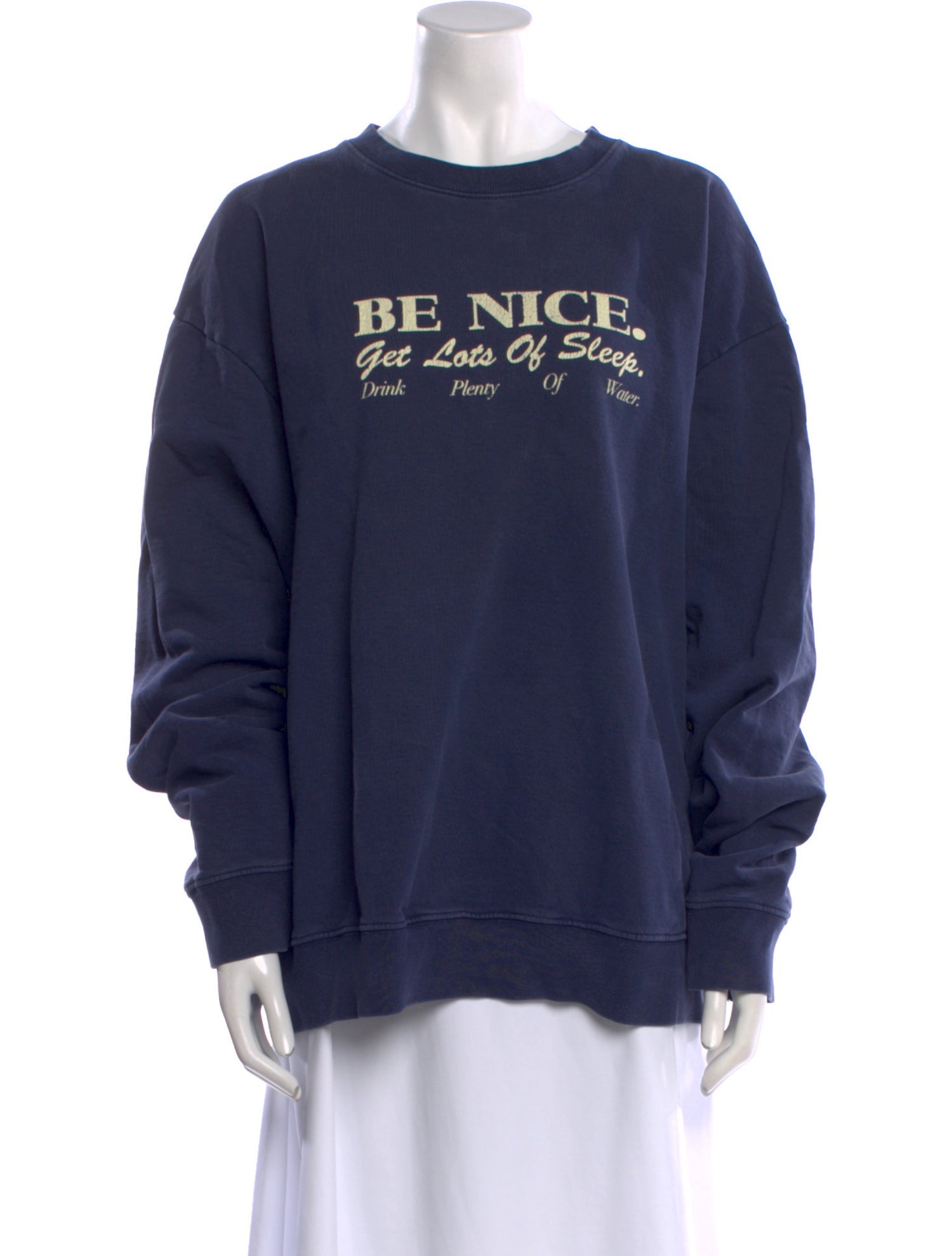 Sporty & Rich Graphic Print Crew Neck Sweatshirt