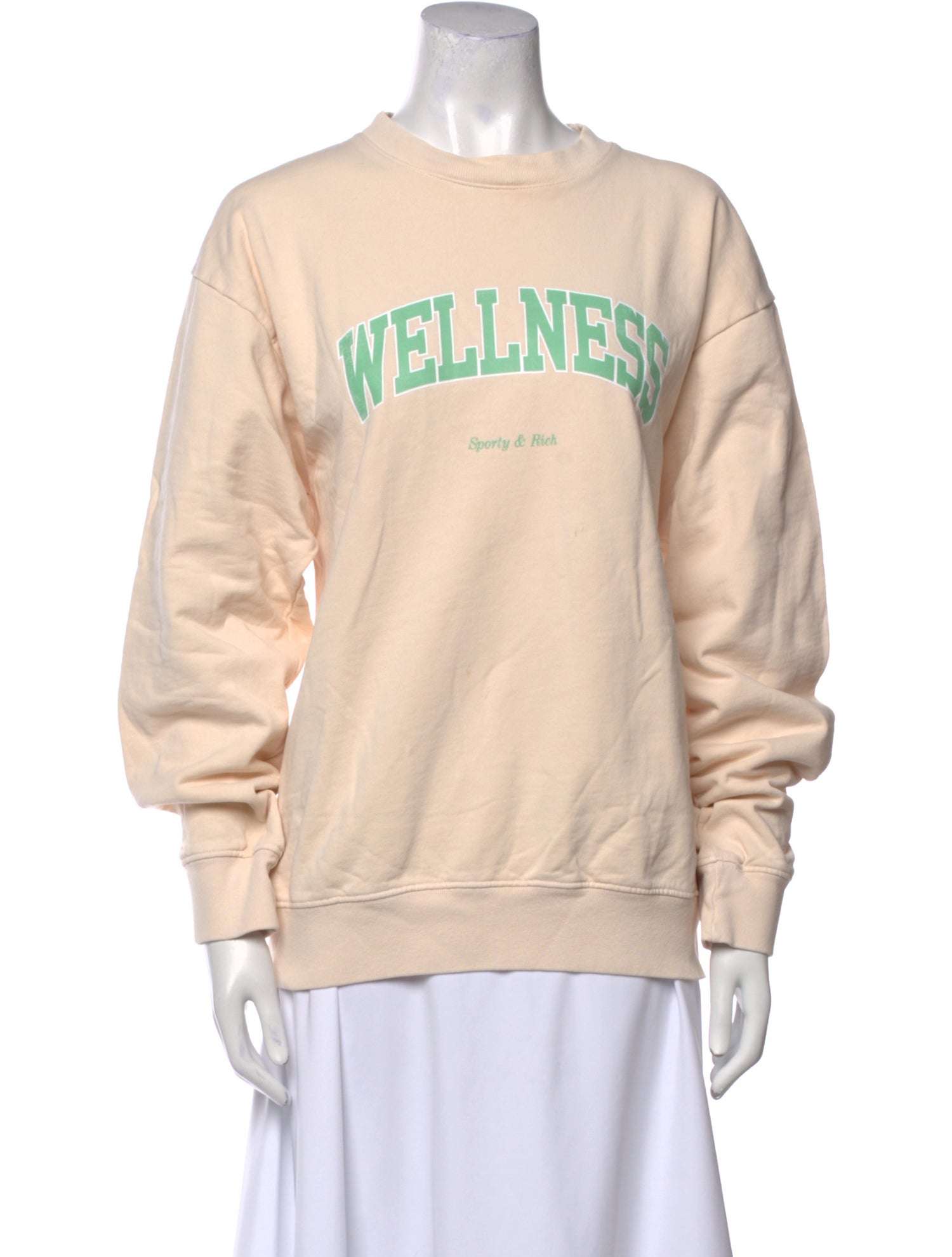 Sporty & Rich Graphic Print Crew Neck Sweatshirt