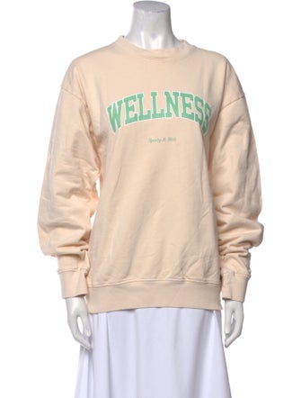 Sporty & Rich Graphic Print Crew Neck Sweatshirt