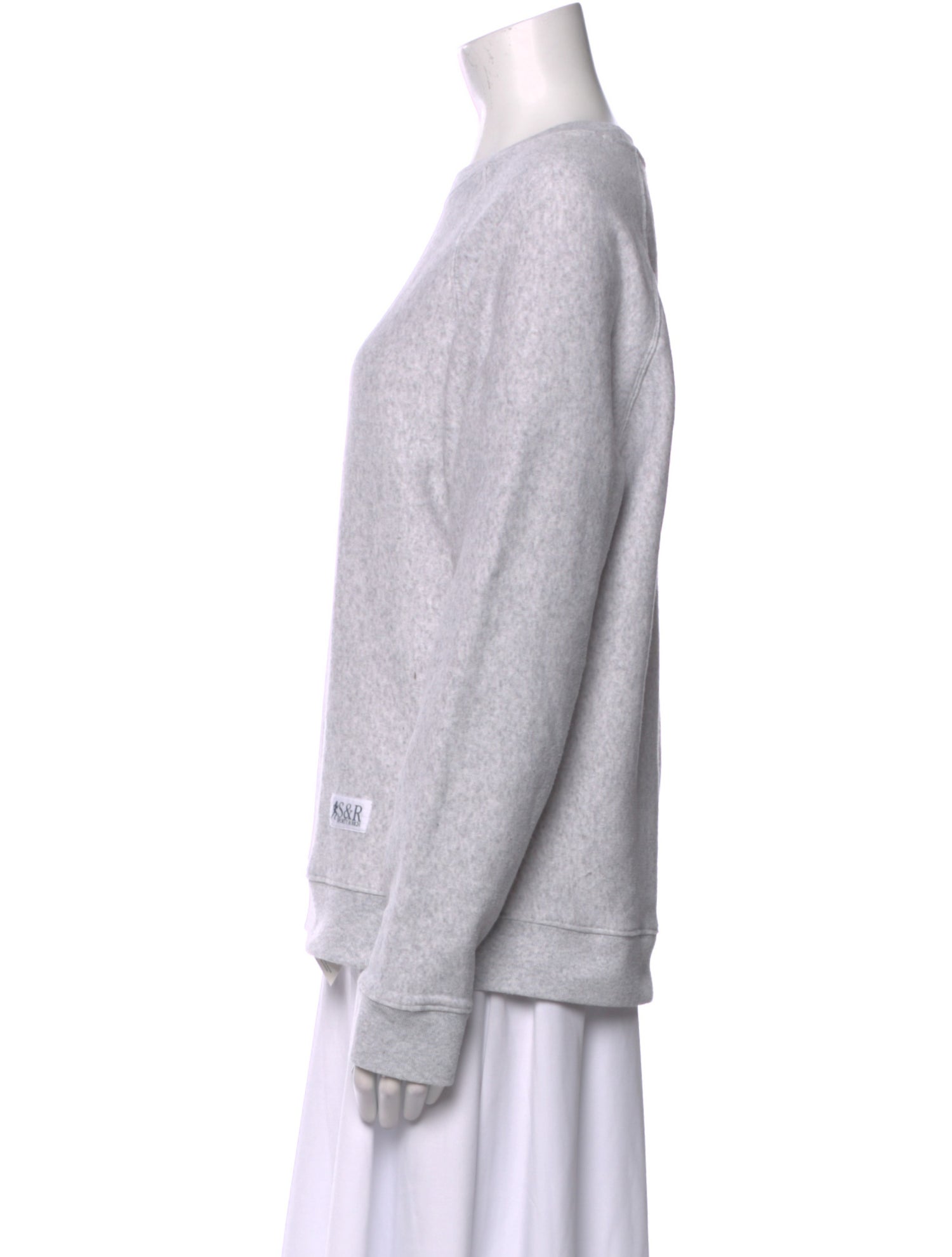 Sporty & Rich Crew Neck Long Sleeve Sweatshirt