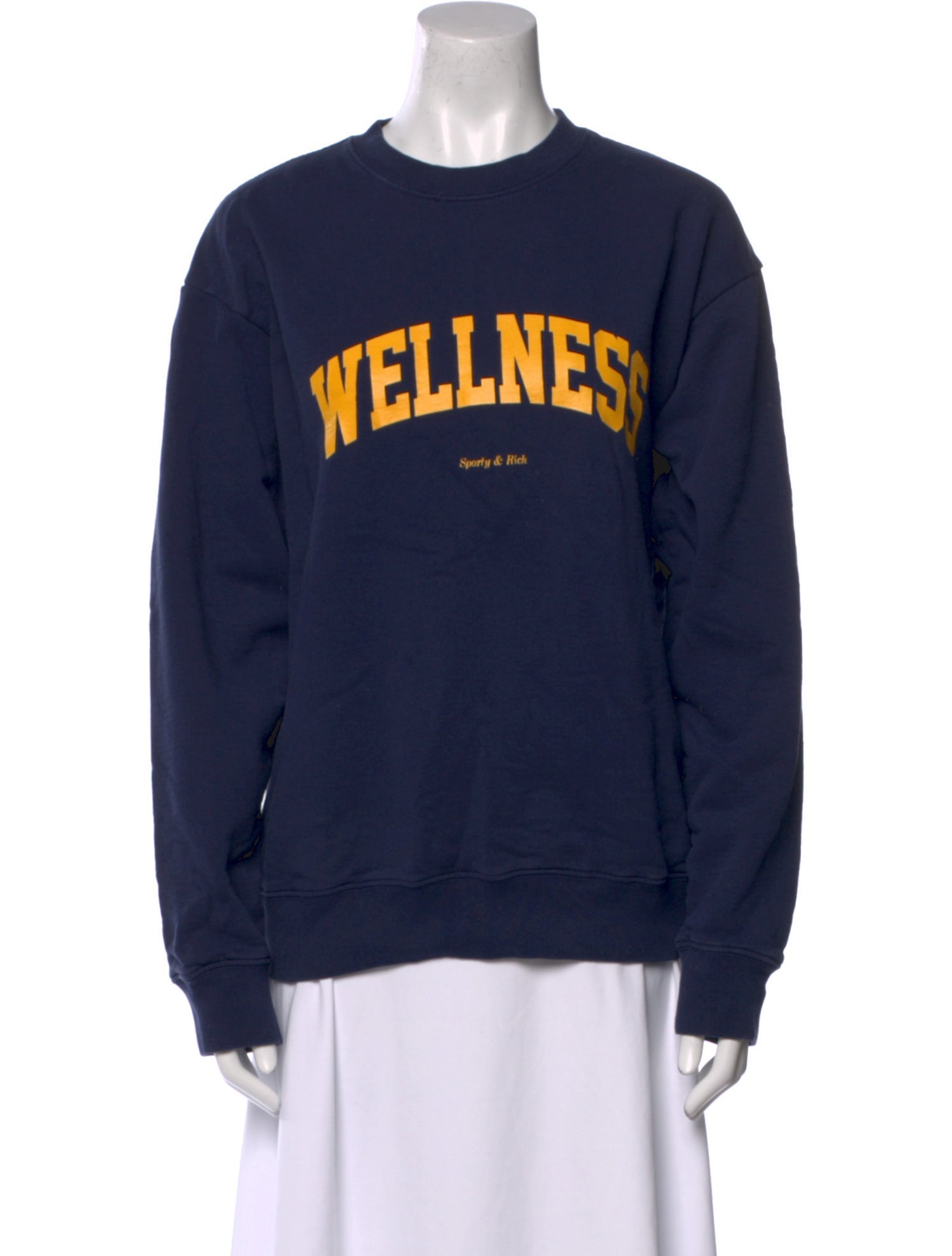 Sporty & Rich Graphic Print Crew Neck Sweatshirt