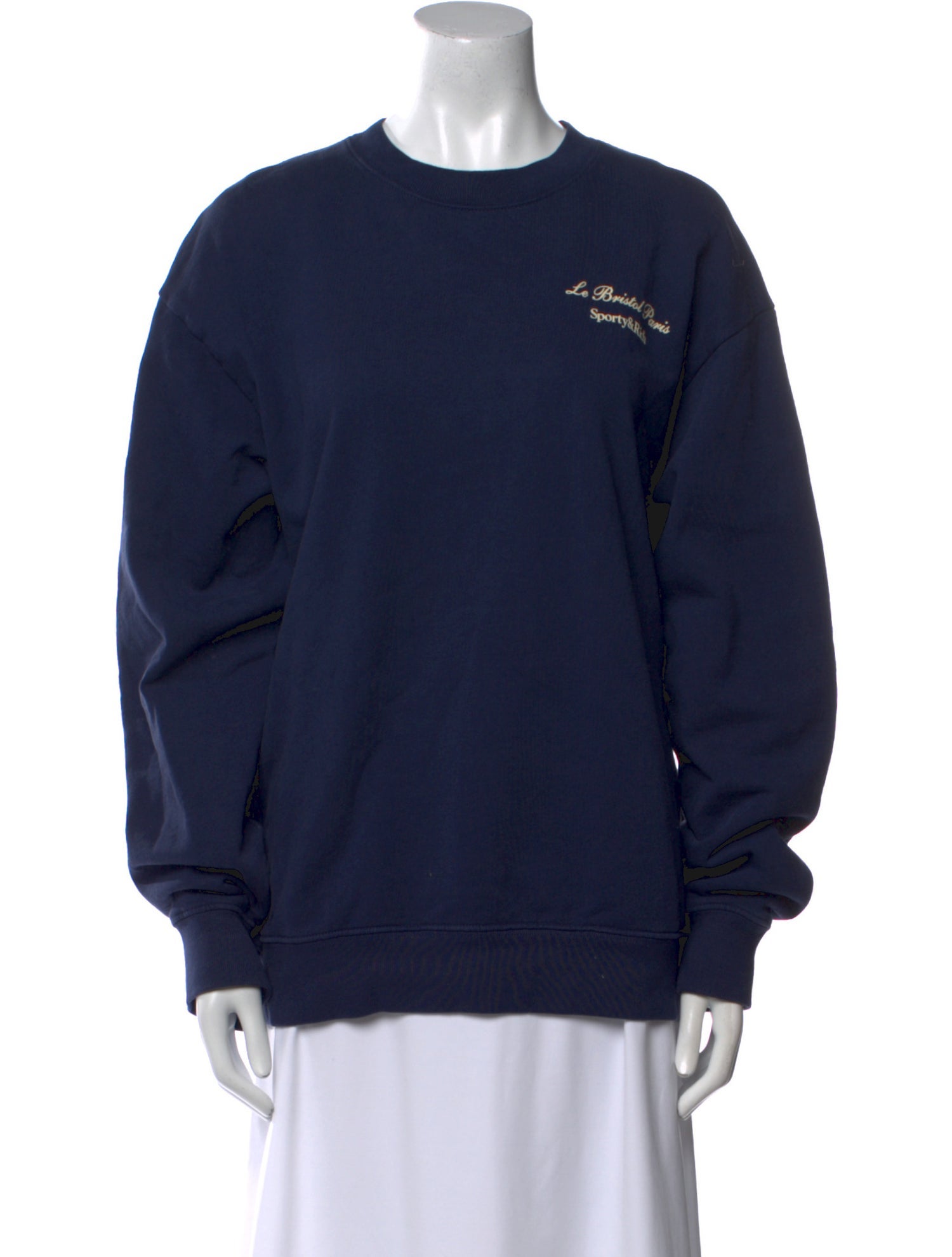 Sporty & Rich Crew Neck Long Sleeve Sweatshirt