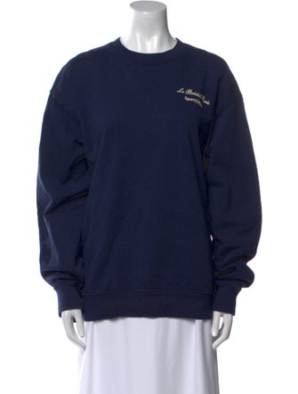 Sporty & Rich Crew Neck Long Sleeve Sweatshirt