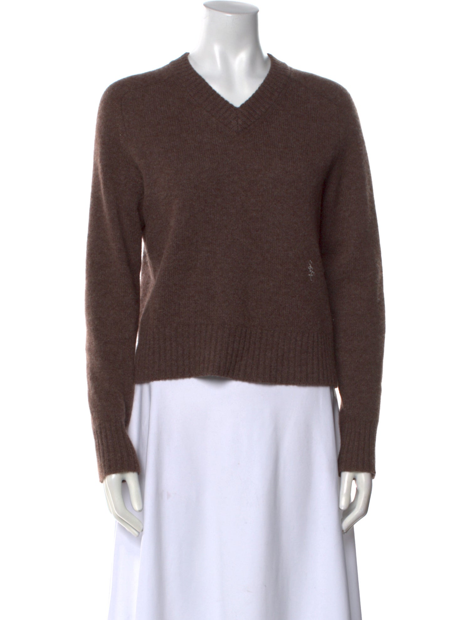 Sporty & Rich Cashmere V-Neck Sweater