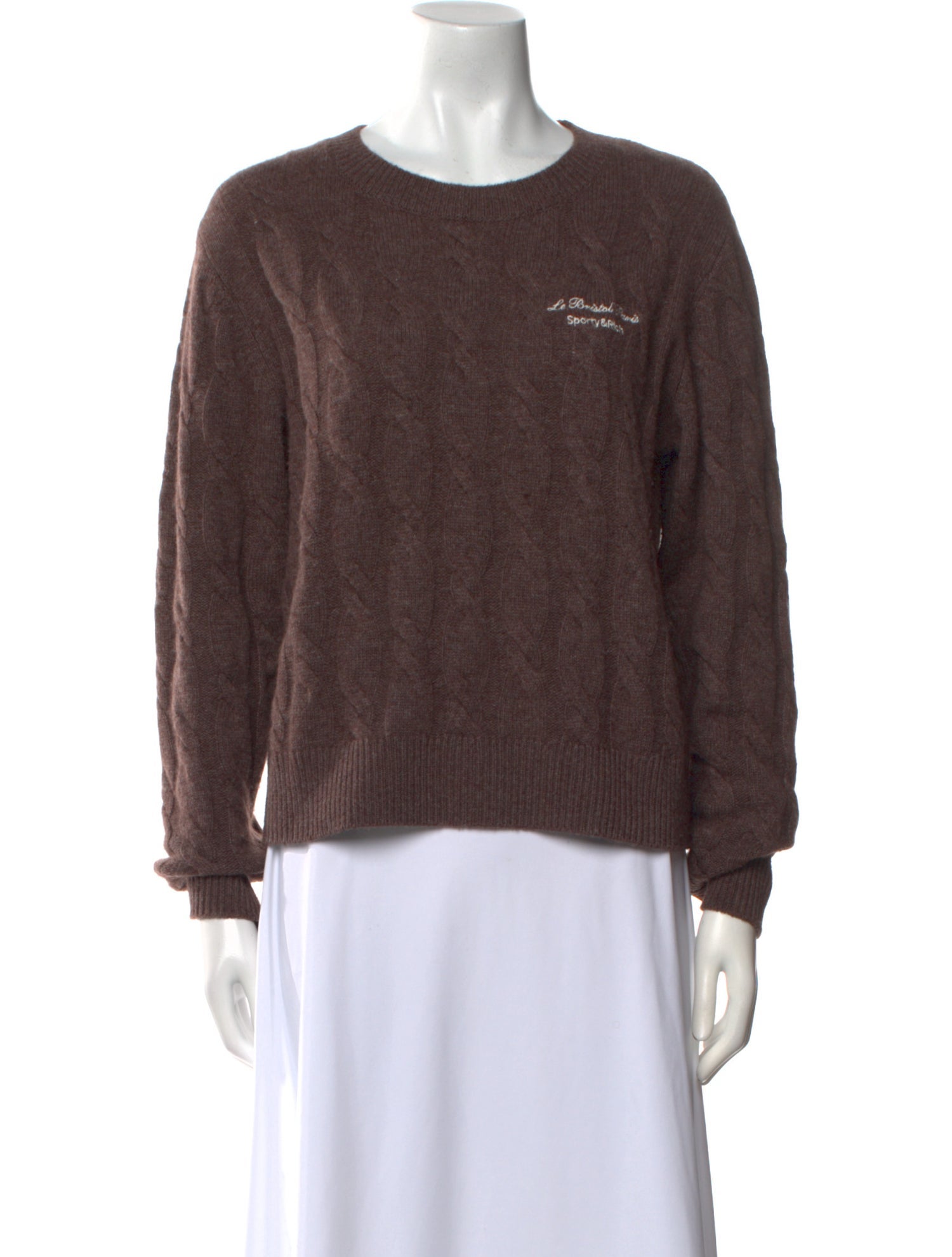 Sporty & Rich Cashmere Striped Sweater