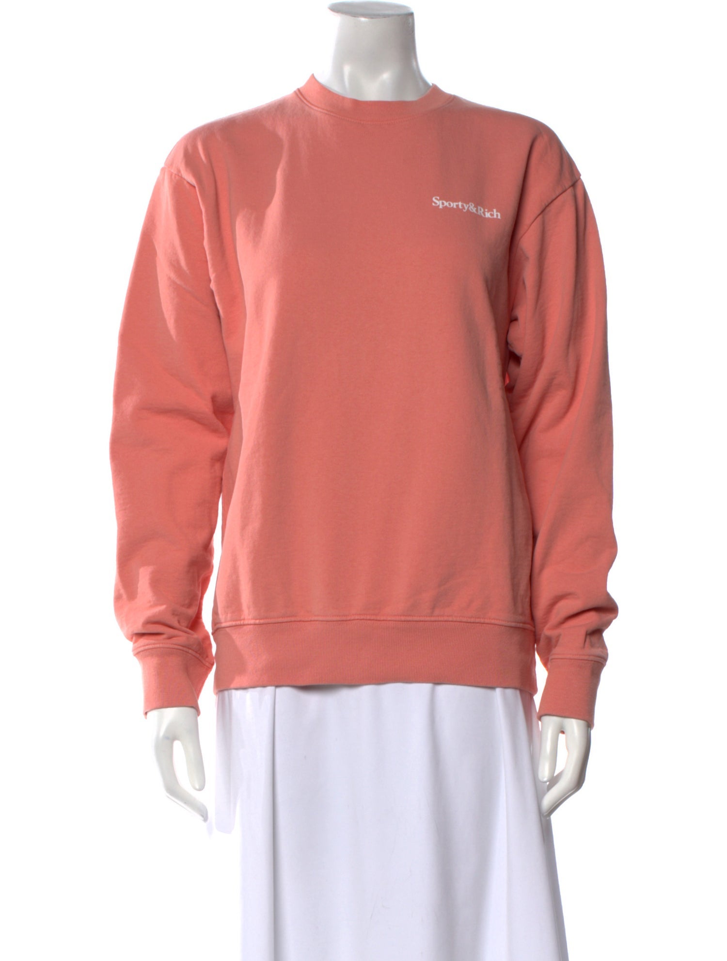 Sporty & Rich Crew Neck Long Sleeve Sweatshirt