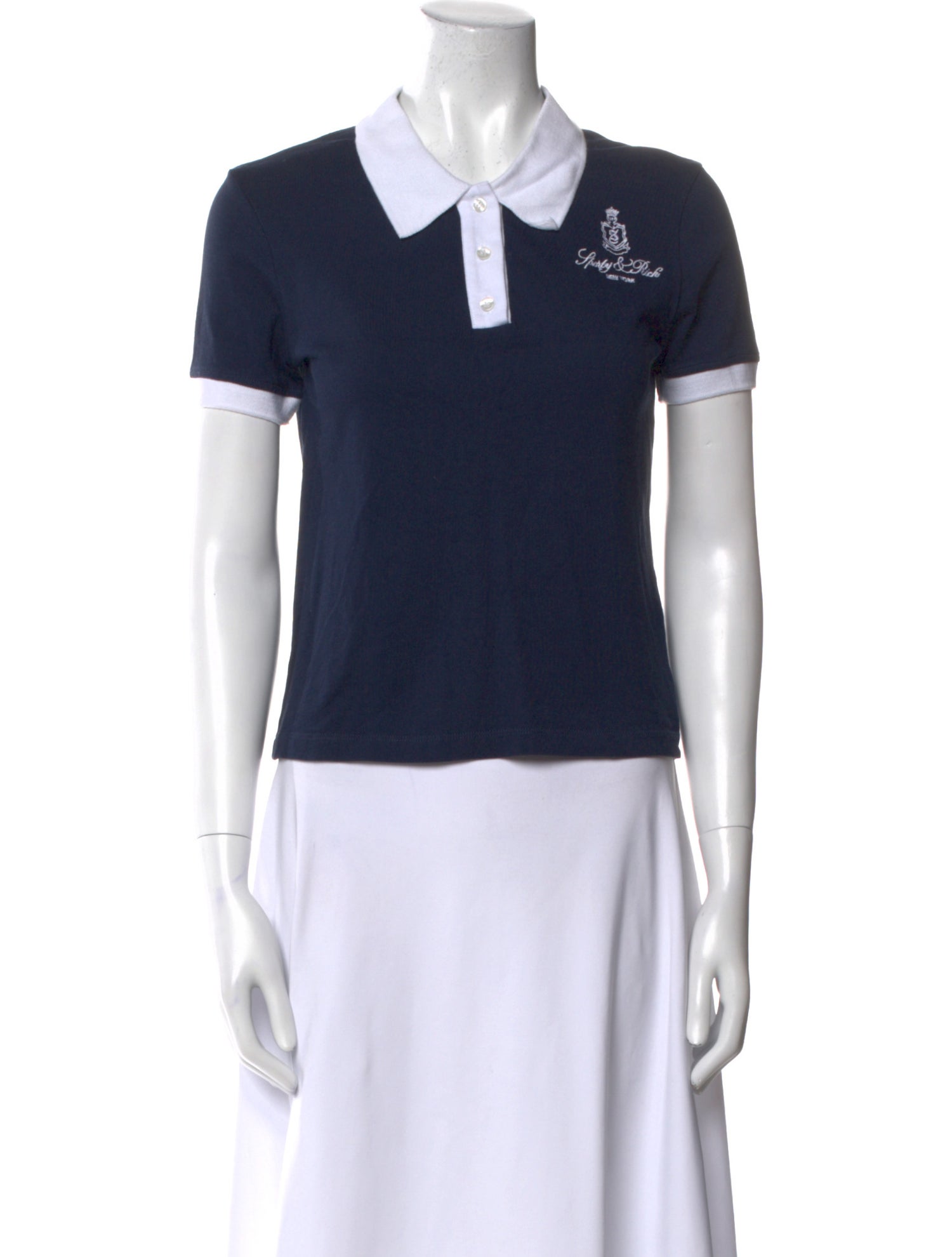 Sporty & Rich Short Sleeve Polo
