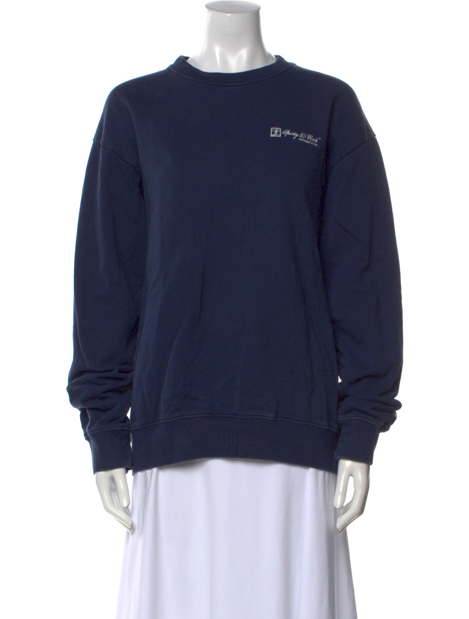 Sporty & Rich Graphic Print Crew Neck Sweatshirt