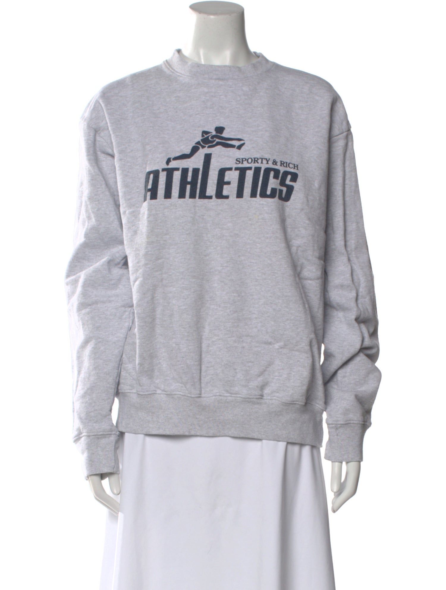 Sporty & Rich Graphic Print Crew Neck Sweatshirt