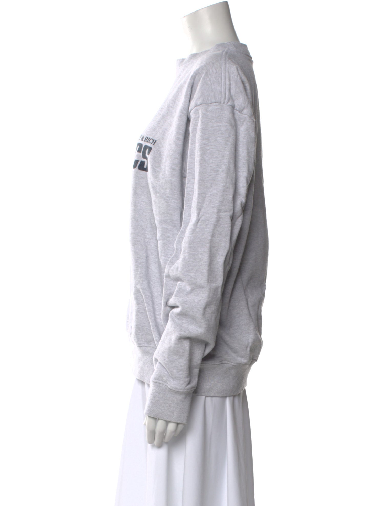 Sporty & Rich Graphic Print Crew Neck Sweatshirt