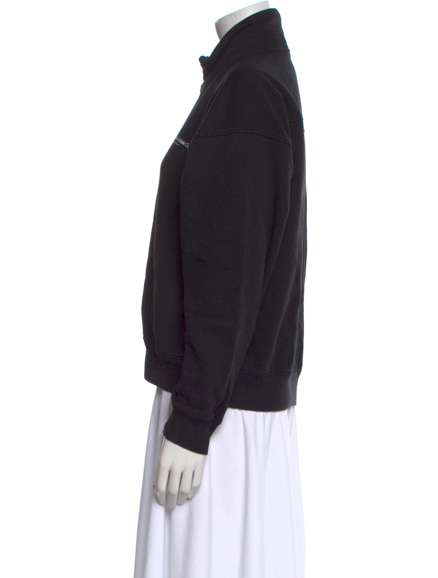 Sporty & Rich Mock Neck Long Sleeve Sweatshirt