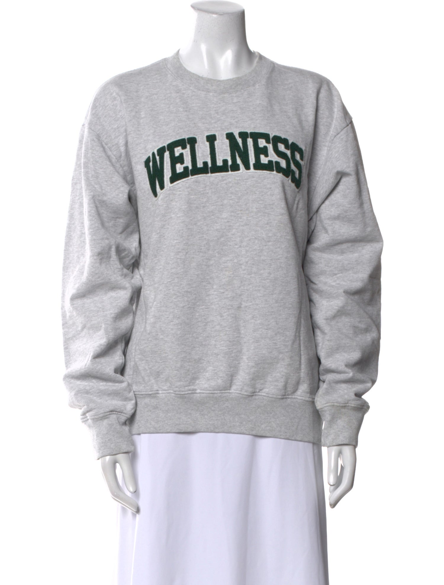 Sporty & Rich Graphic Print Crew Neck Sweater