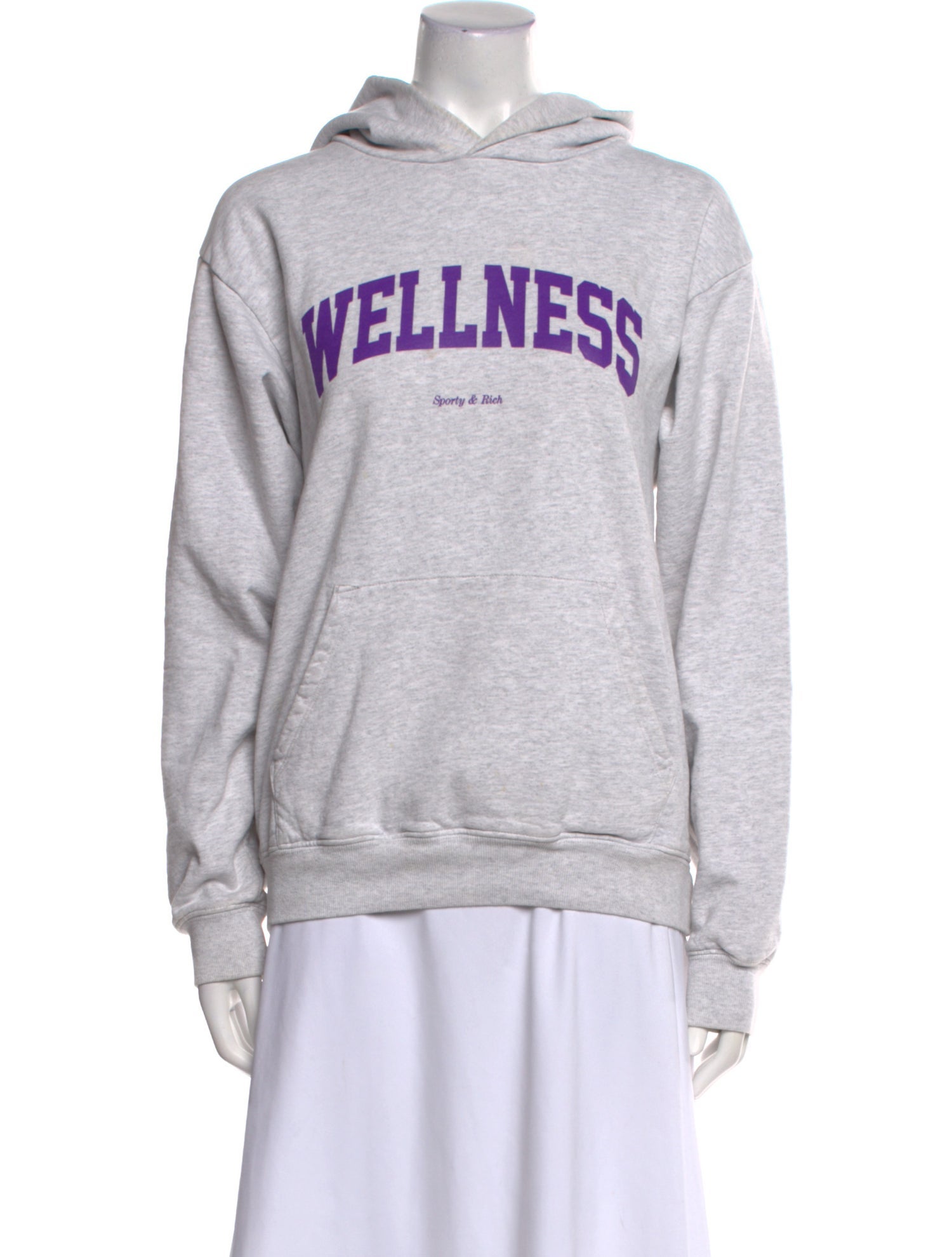 Sporty & Rich Graphic Print Crew Neck Hoodie