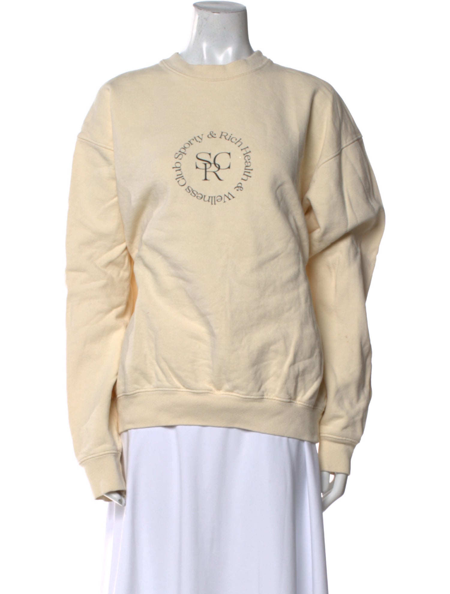 Sporty & Rich Crew Neck Long Sleeve Sweatshirt
