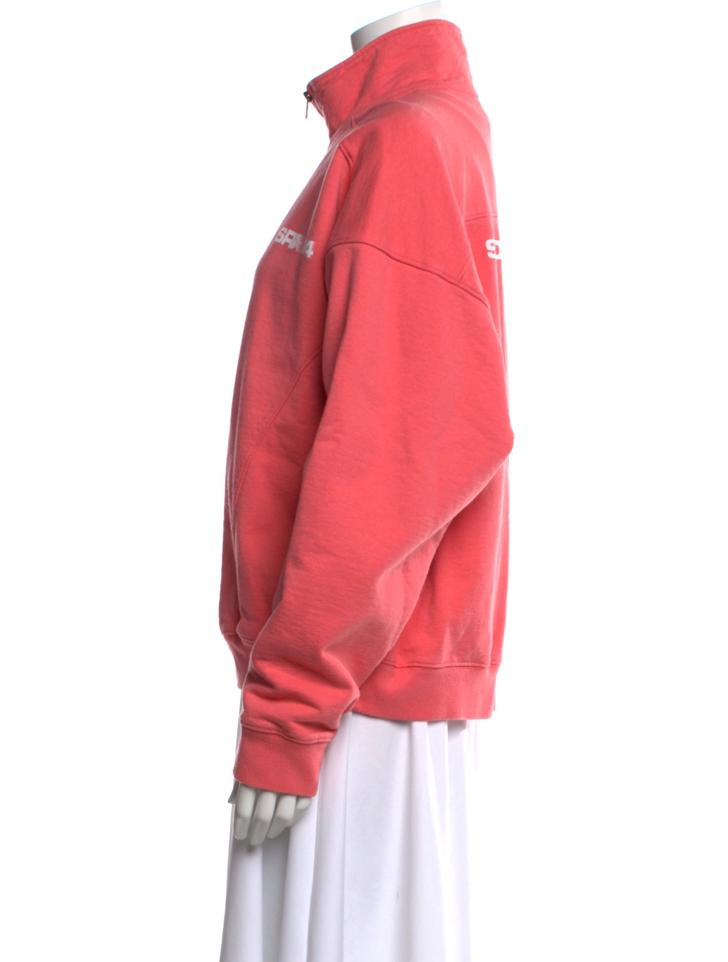 Sporty & Rich Mock Neck Long Sleeve Sweatshirt