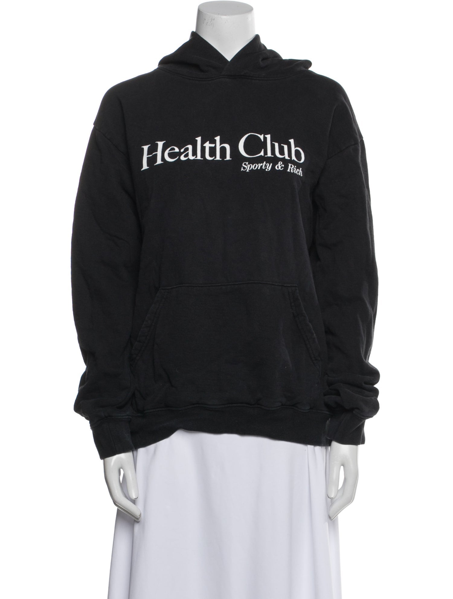 Sporty & Rich Graphic Print Mock Neck Sweatshirt