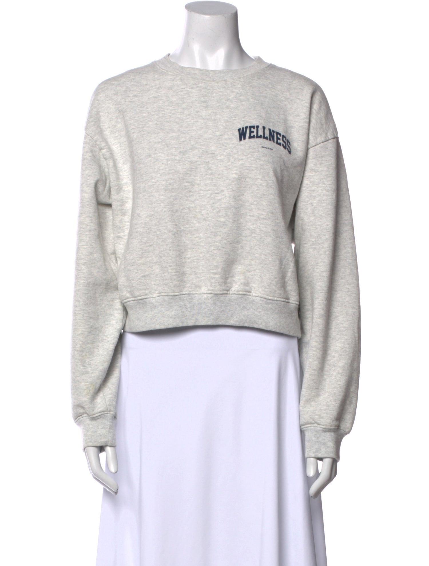 Sporty & Rich Graphic Print Crew Neck Sweatshirt