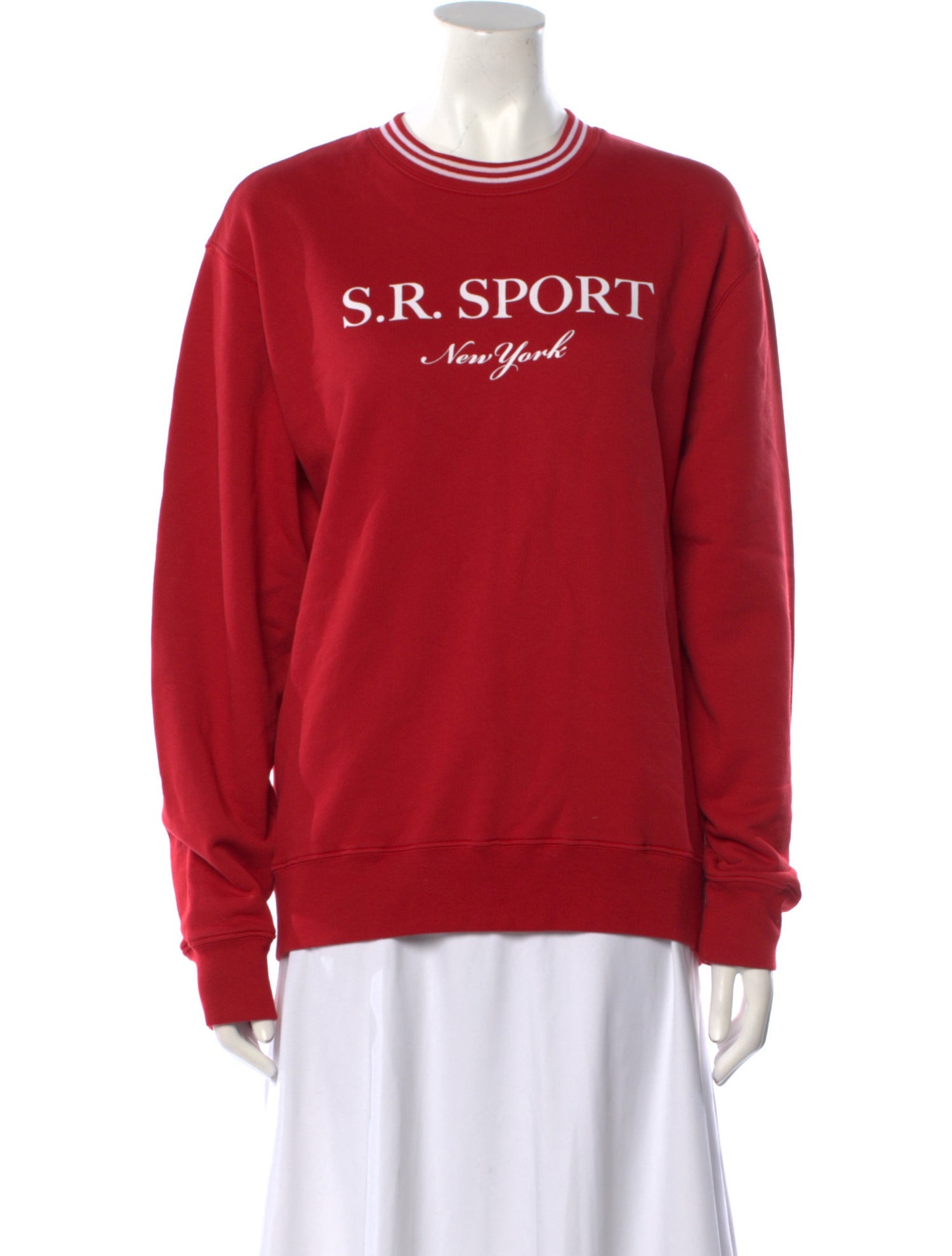 Sporty & Rich Graphic Print Crew Neck Sweatshirt