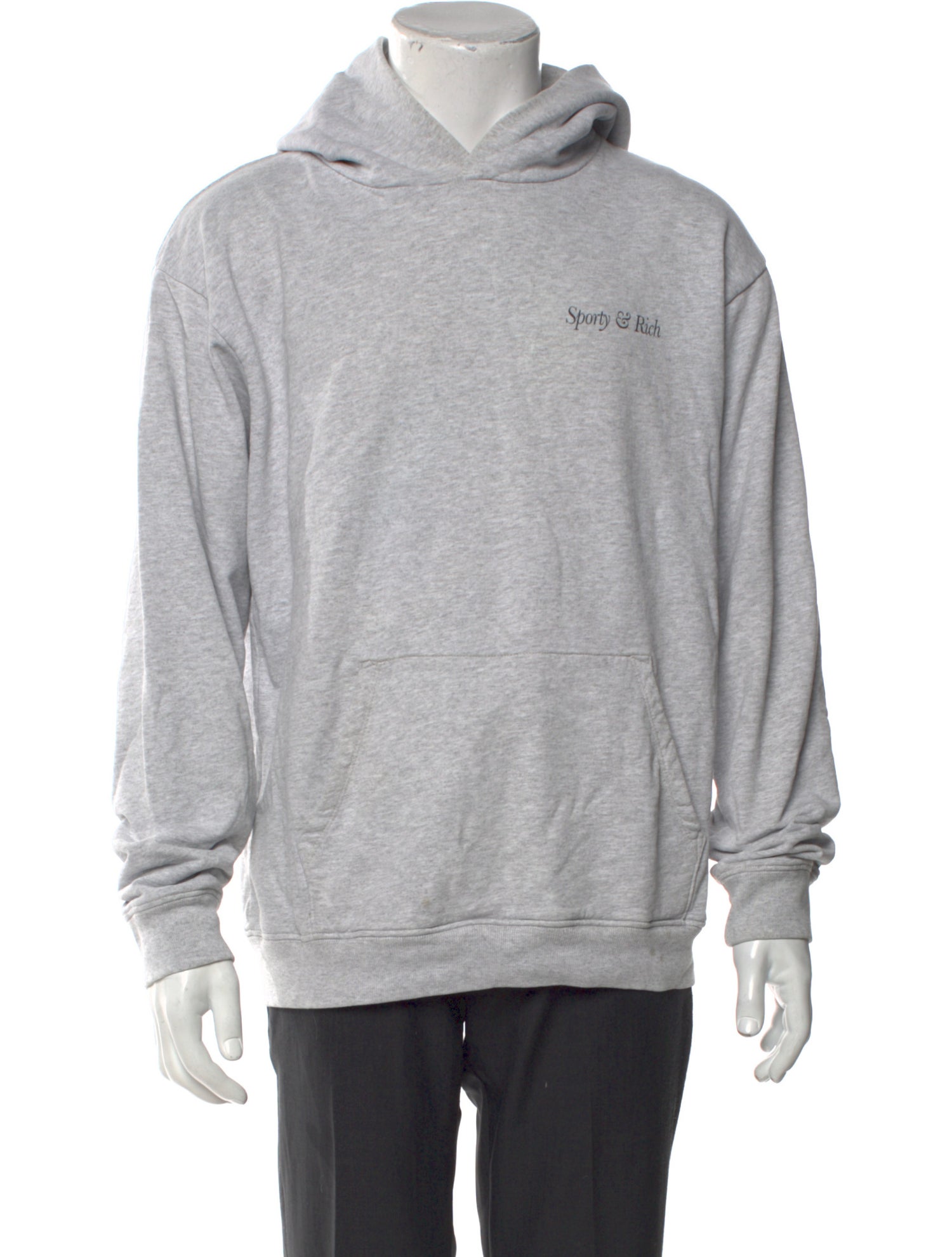 Sporty & Rich Graphic Print Crew Neck Hoodie