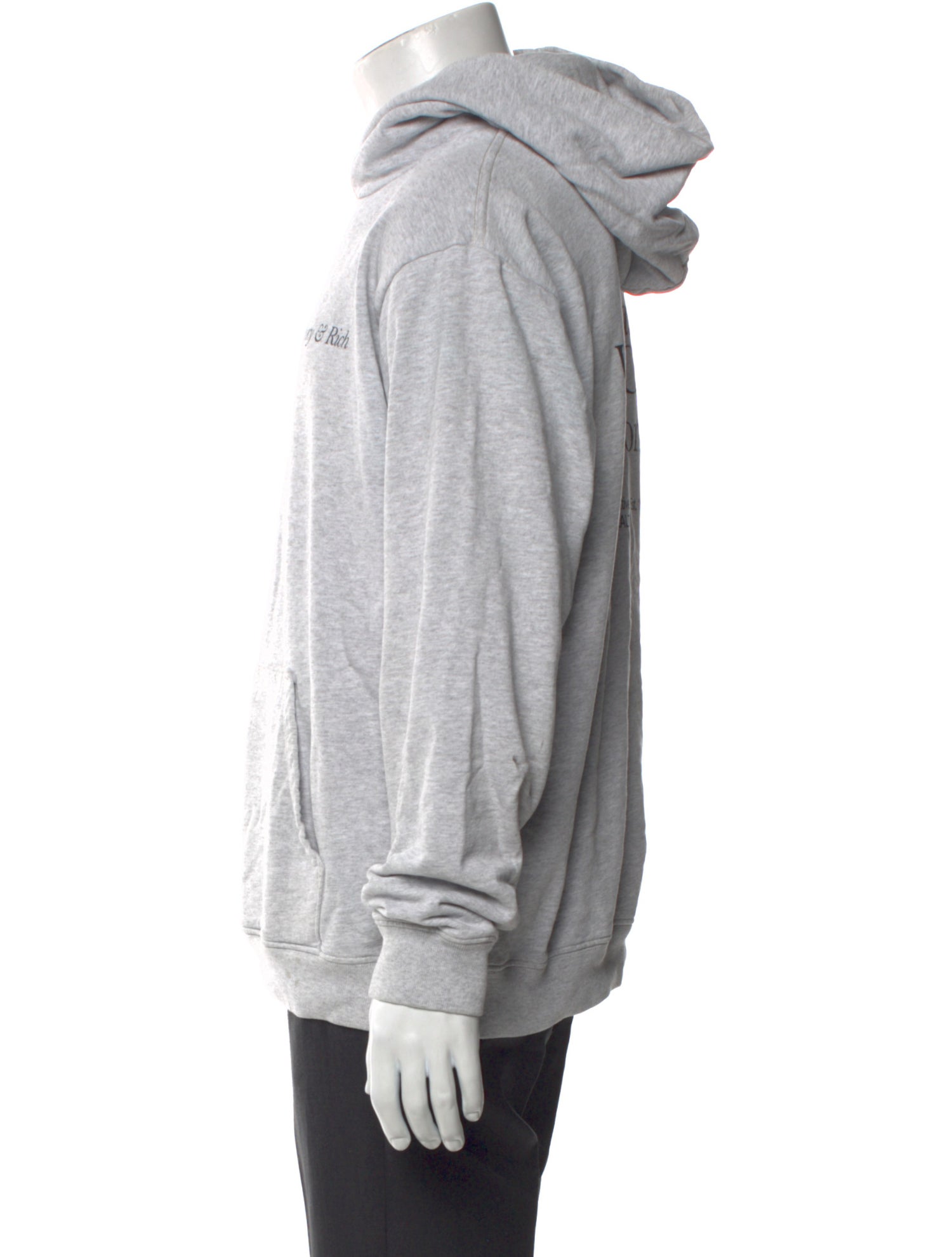 Sporty & Rich Graphic Print Crew Neck Hoodie