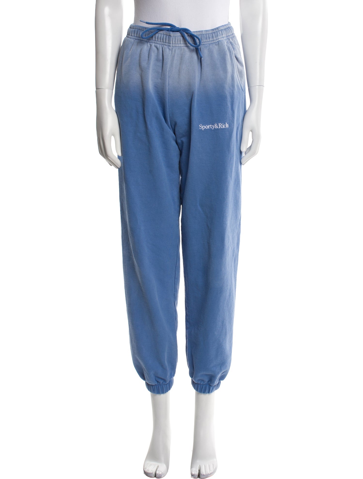 Sporty & Rich Embroidered Accent Sweatpants