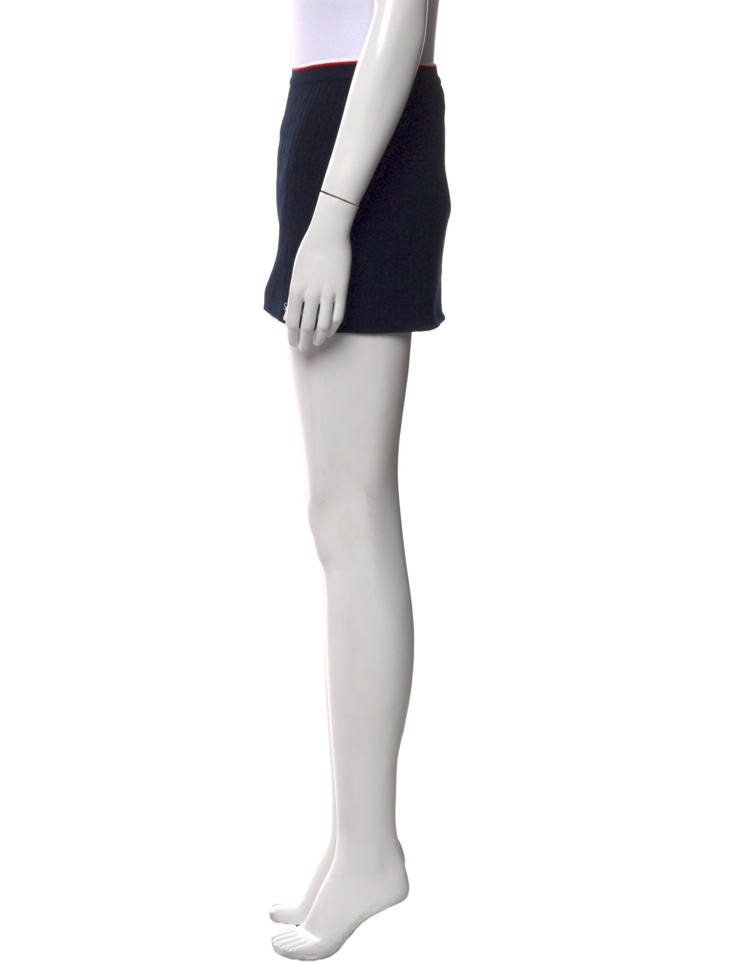 Sporty & Rich Pleated Accents Mini Skirt