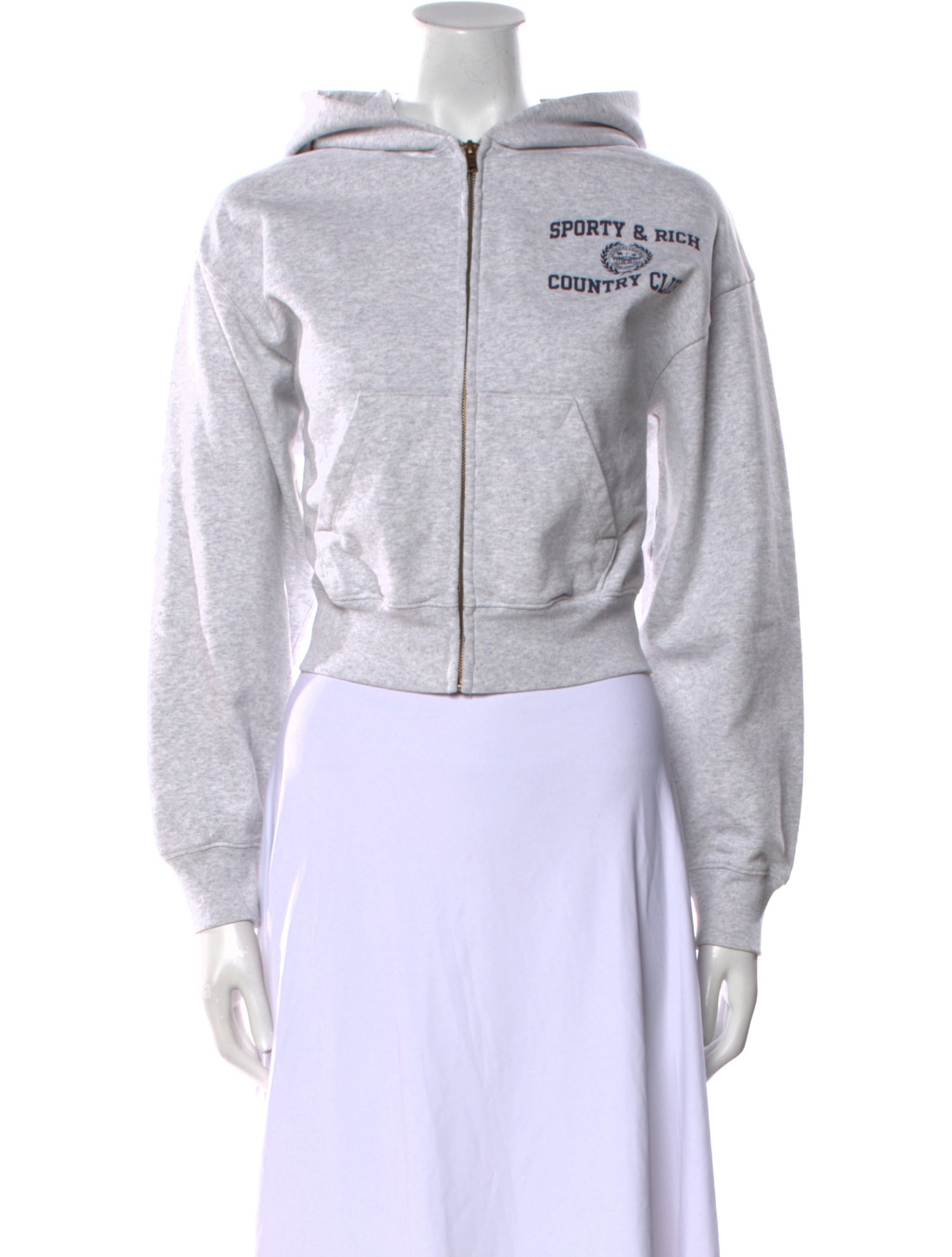 Sporty & Rich Graphic Print Crew Neck Sweatshirt