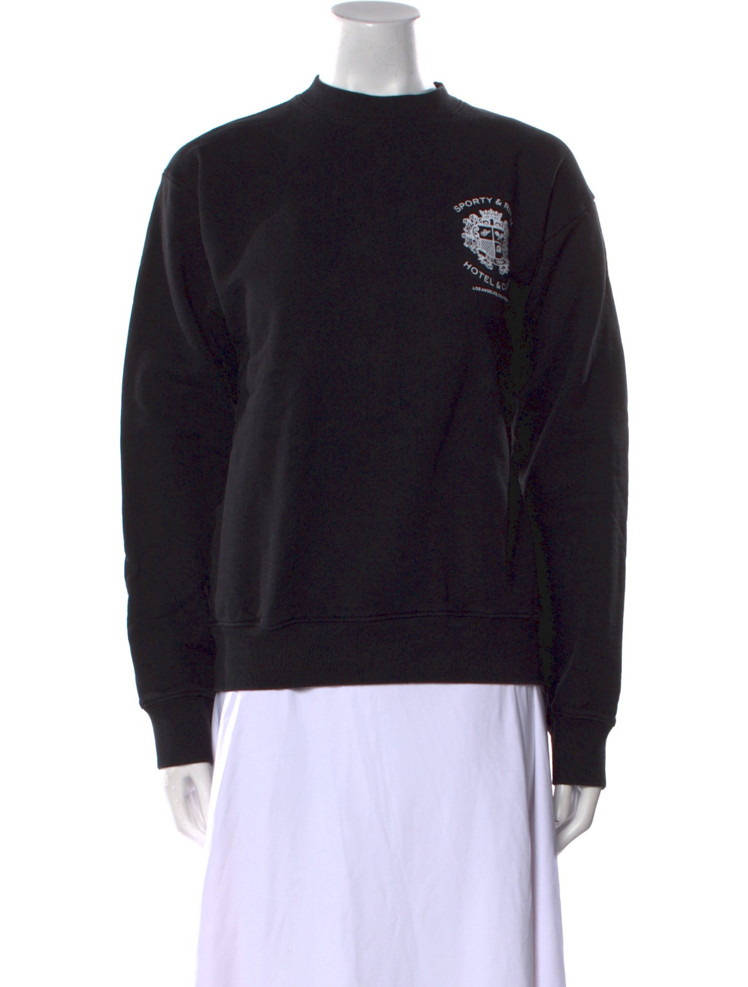 Sporty & Rich Crew Neck Long Sleeve Sweatshirt