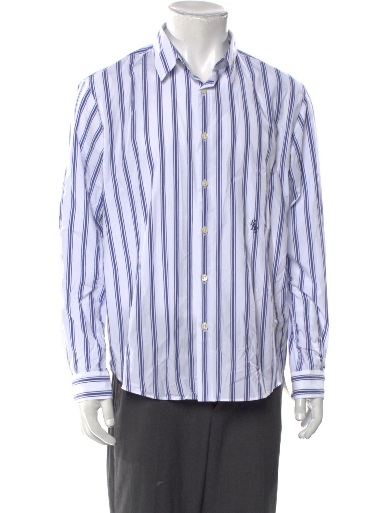 Sporty & Rich Striped Long Sleeve Shirt