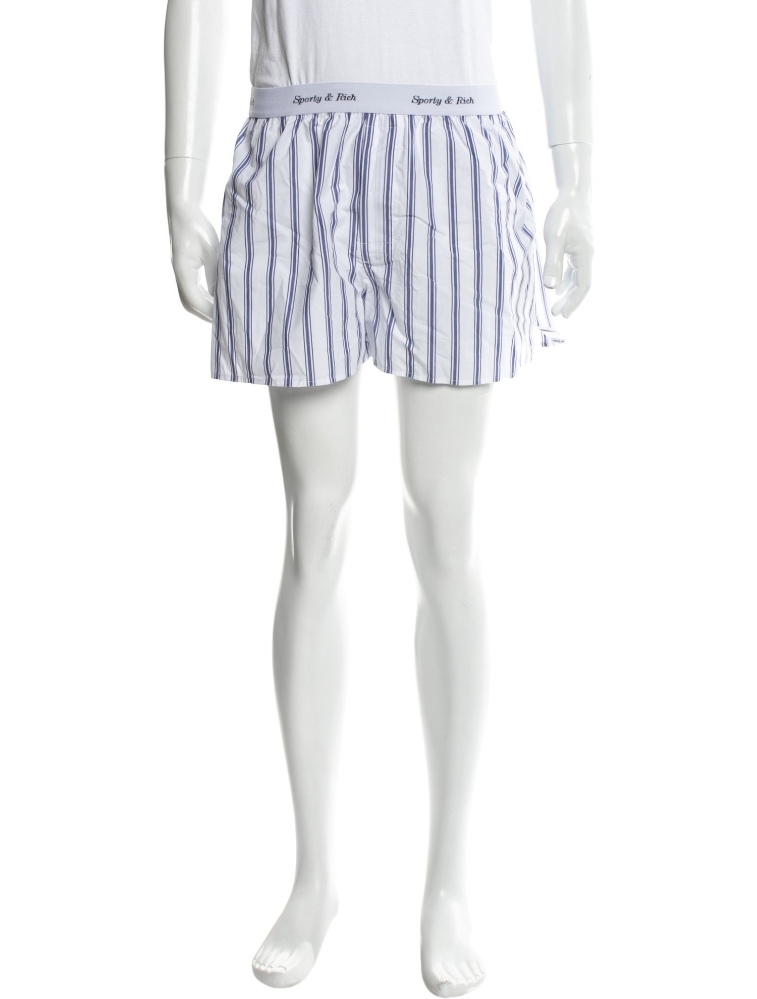 Sporty & Rich Striped Jogger Shorts w/ Tags