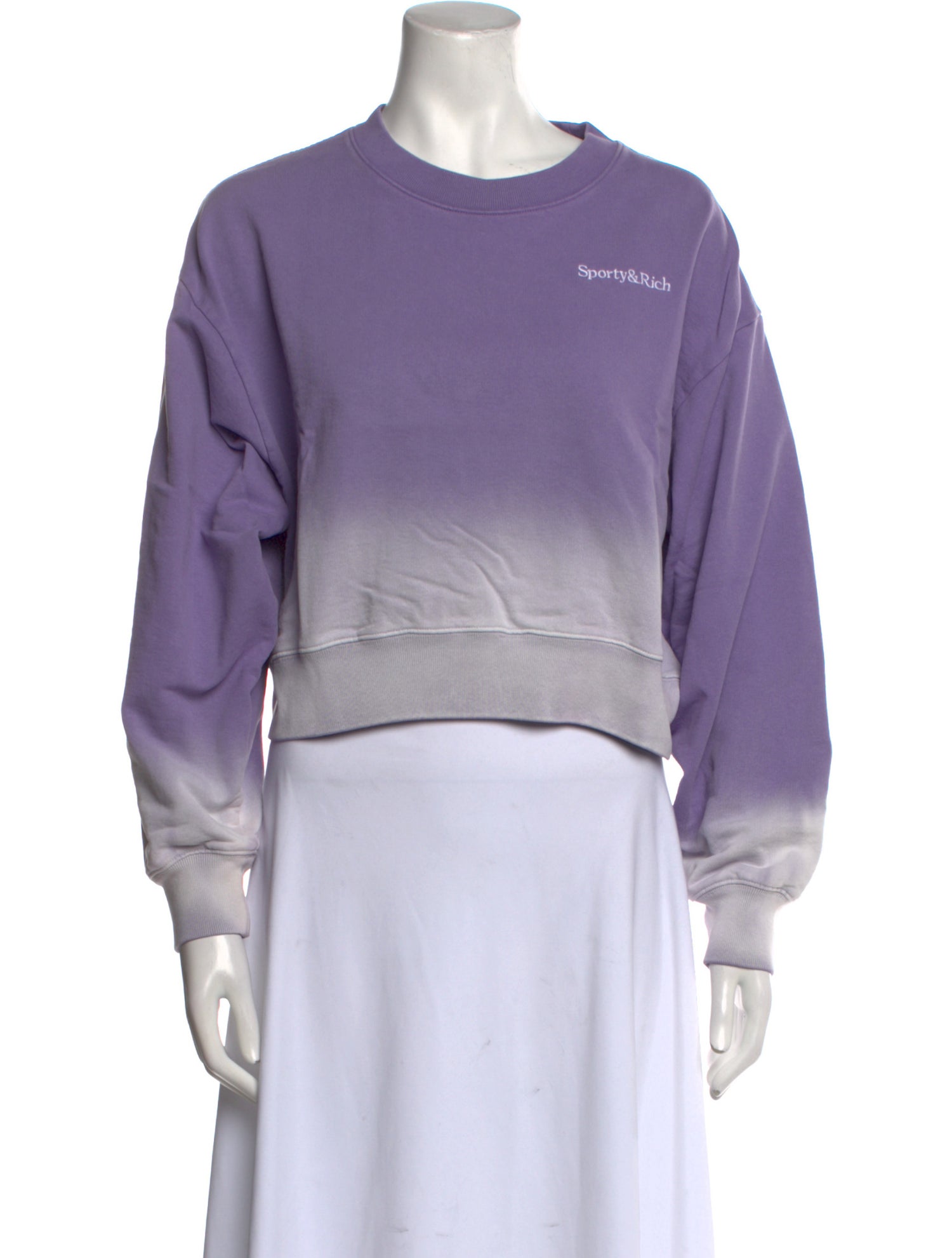 Sporty & Rich Graphic Print Crew Neck Sweatshirt