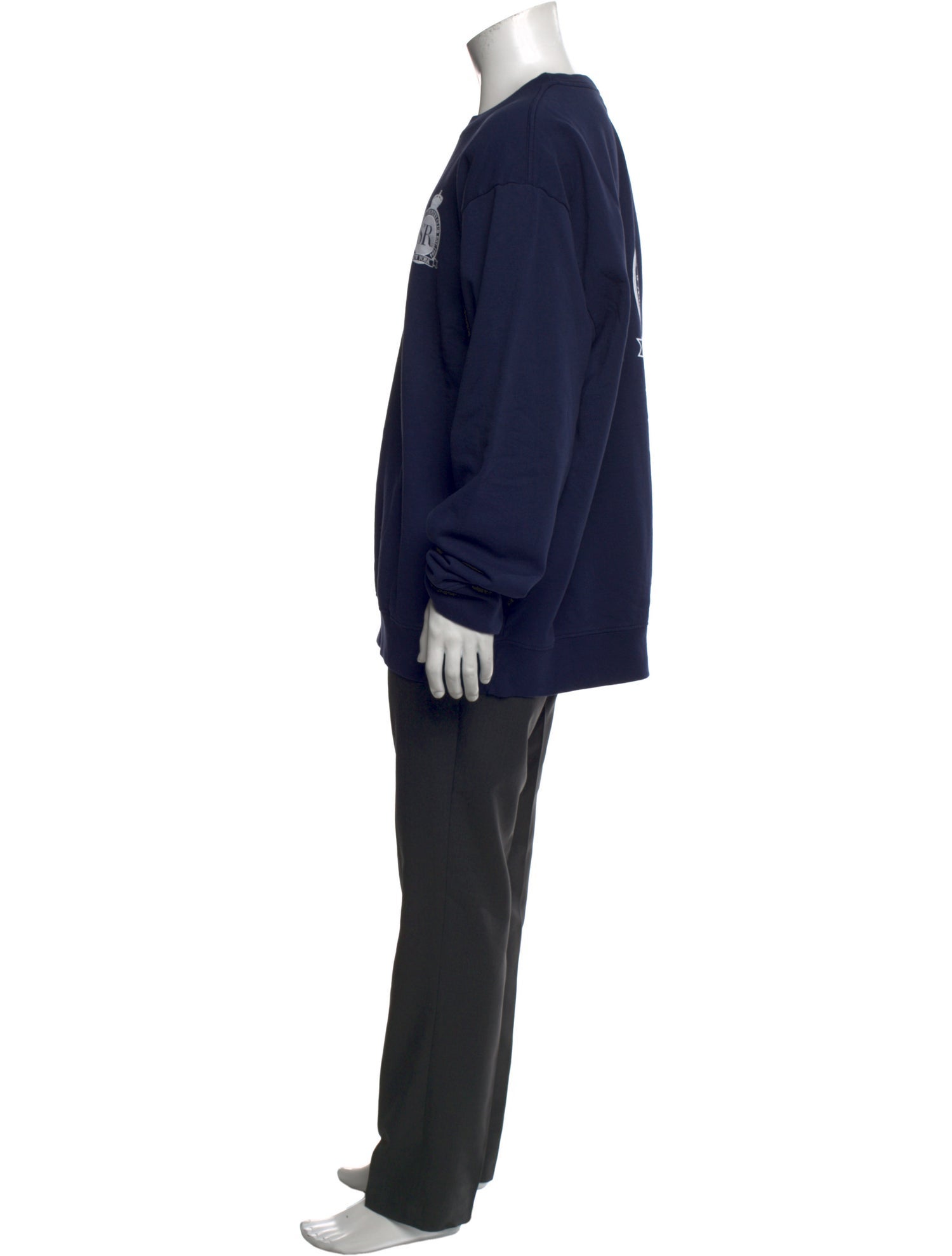 Sporty & Rich Graphic Print Crew Neck Sweatshirt w/ Tags