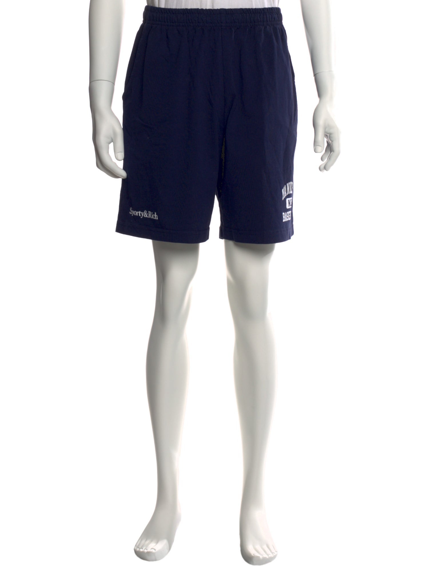 Sporty & Rich Graphic Print Jogger Shorts