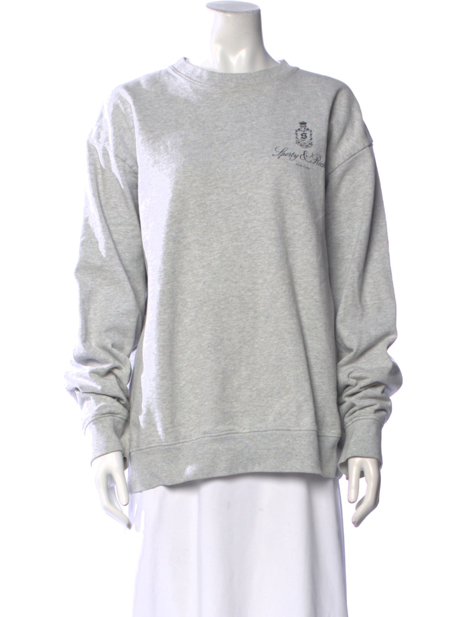 Sporty & Rich Graphic Print Crew Neck Sweatshirt