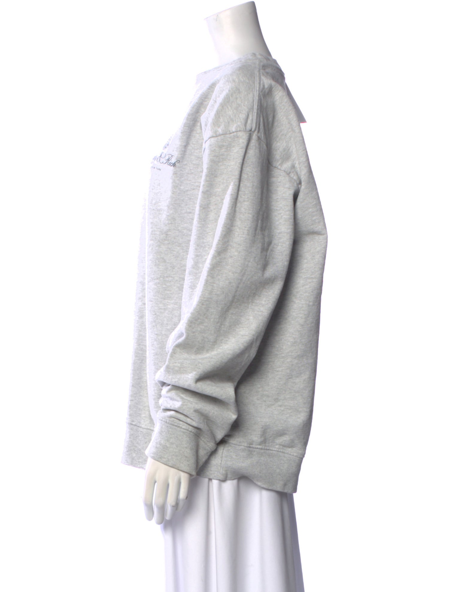 Sporty & Rich Graphic Print Crew Neck Sweatshirt